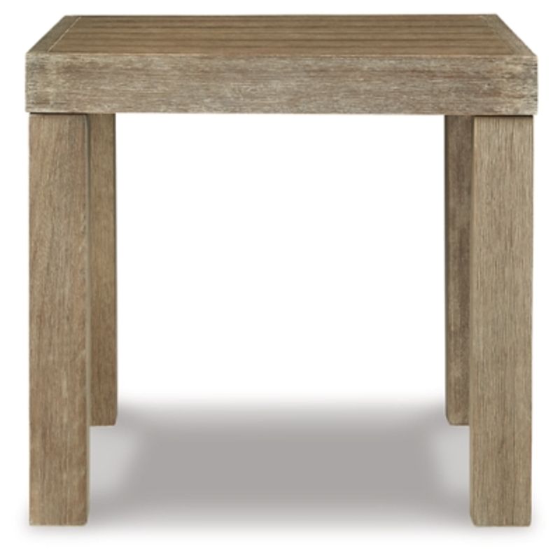 Brown Silo Point Square End Table
