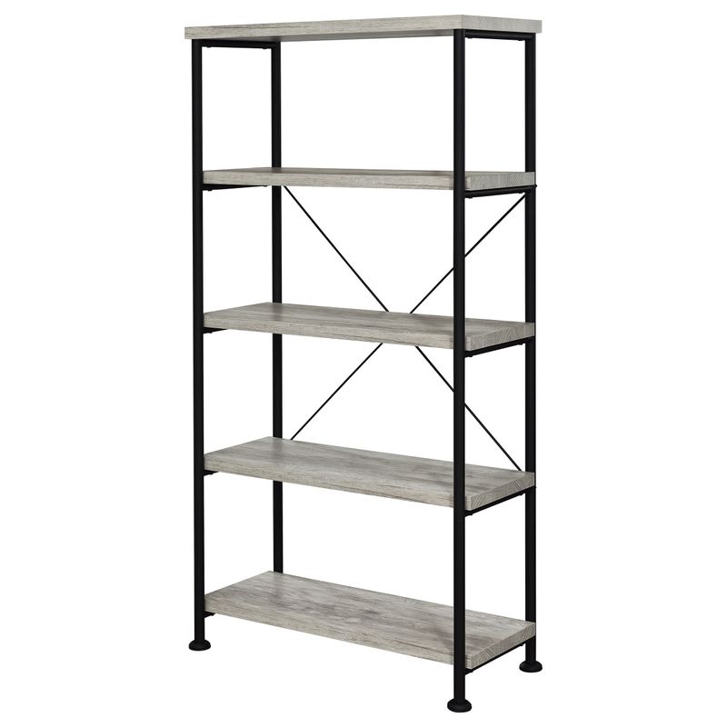 Analiese 4-shelf Bookcase Grey Driftwood