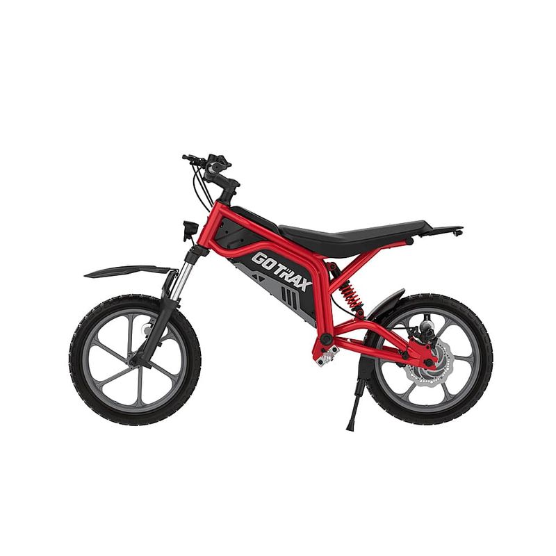 GoTrax - Fitz 16" Electric Dirt Bike w/15mi Max Range & 15.5 mph Max Speed - Red
