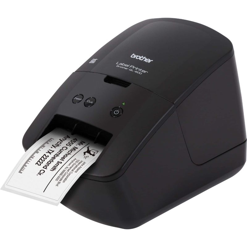 Brother - QL-600 Economic Desktop Label Printer - Black