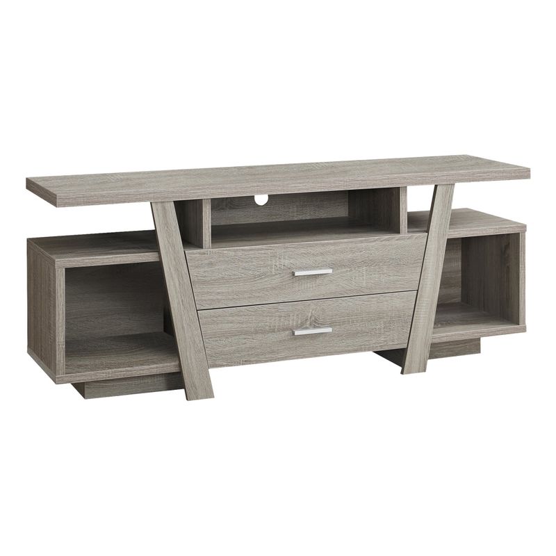 TV Stand/ 60 Inch/ Console/ Media Entertainment Center/ Storage Drawers/ Living Room/ Bedroom/ Laminate/ Brown/ Contemporary/ Modern