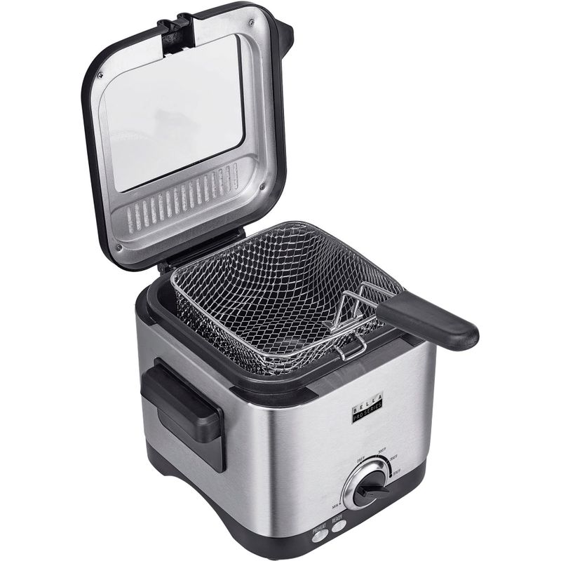 bella PRO - 1.6-qt. Deep Fryer - Stainless Steel