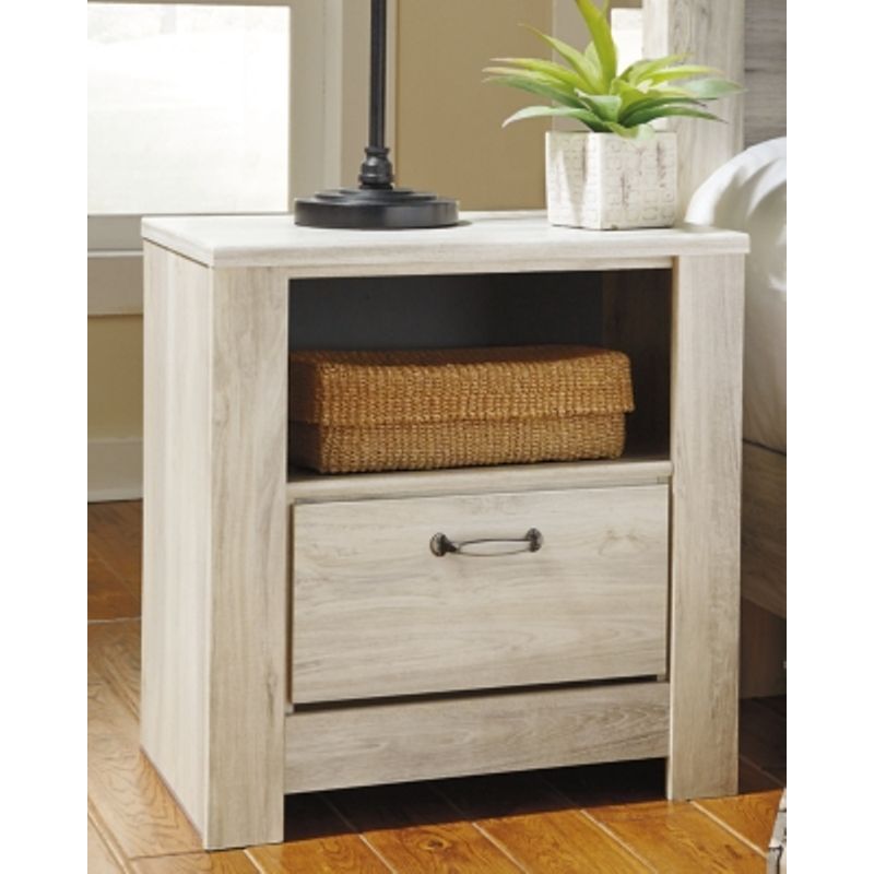 Whitewash Bellaby One Drawer Night Stand