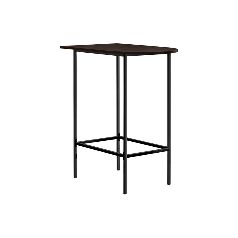 Home Bar/ Bar Table/ Bar Height/ Pub/ 36" Rectangular/ Small/ Kitchen/ Metal/ Laminate/ Brown/ Black/ Contemporary/ Modern