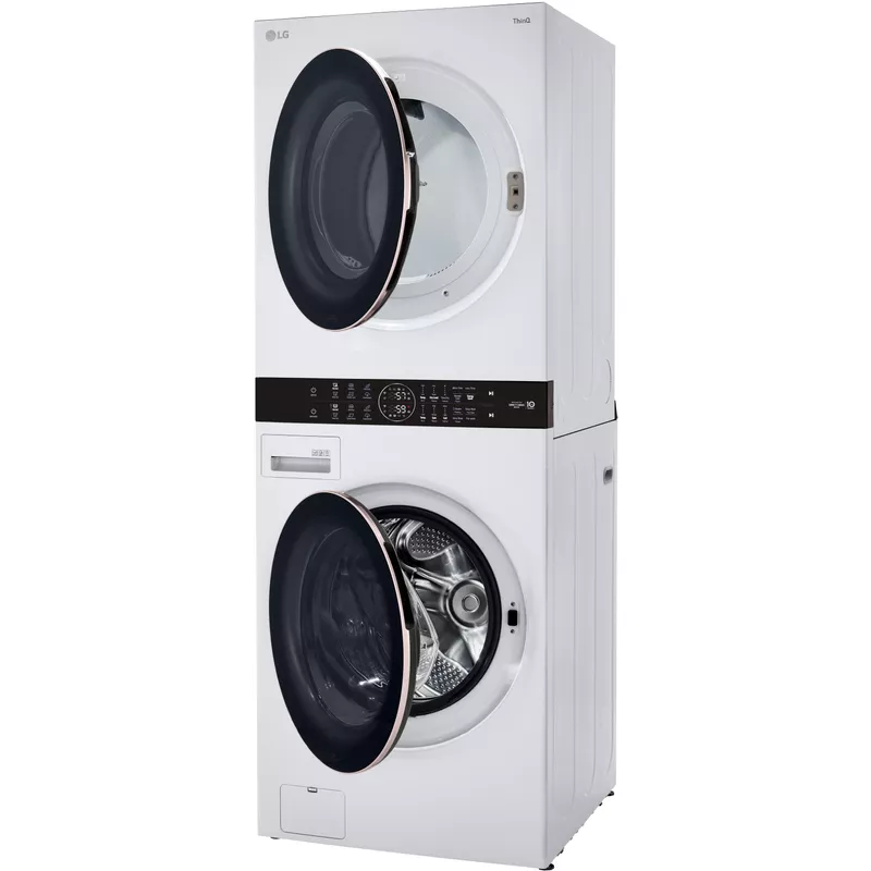 LG 4.5 -Cu. Ft. Washer and 7.4-Cu. Ft. Electric Dryer Single Unit Front Load WashTower with Center Control