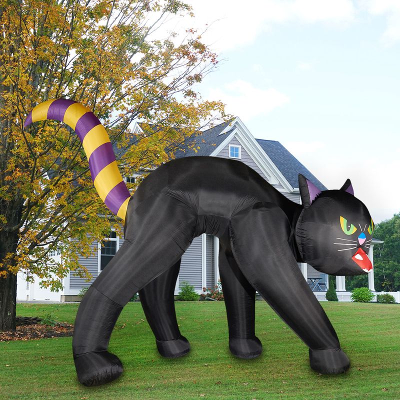 20-Ft. Outdoor Inflatable Black Cat with Lights