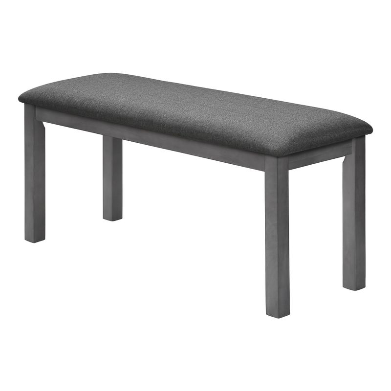 Bench - 42"L / Washed Grey / Dark Grey Fabric