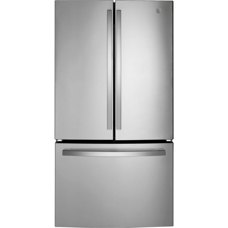 GE - 27.0 Cu. Ft. French Door Refrigerator with Internal Water Dispenser - Stainless Steel