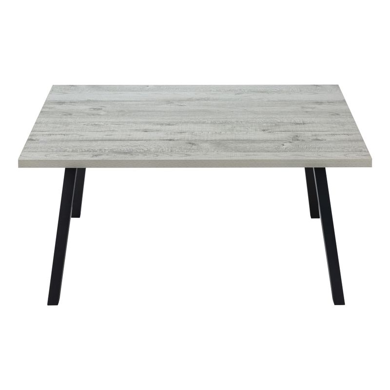 Dining Table - 36"X 60" / Grey / Black Metal