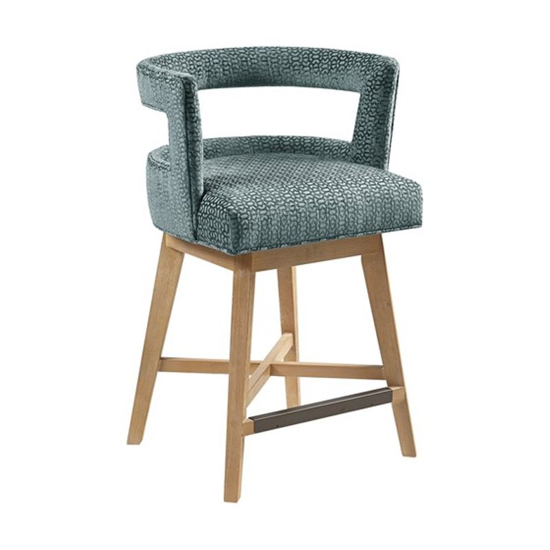 Grey Glenwood Swivel Counter Stool