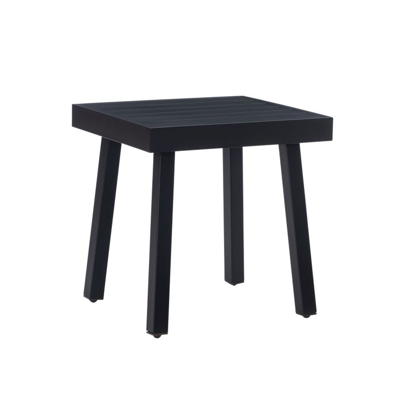 Albin Aluminum Outdoor Side Table Black