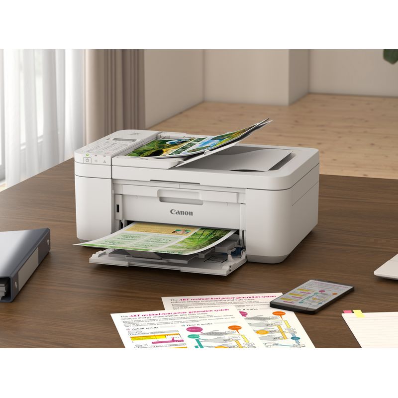 Canon - Pixma TR4720 Wireless Office All-In-One Printer White