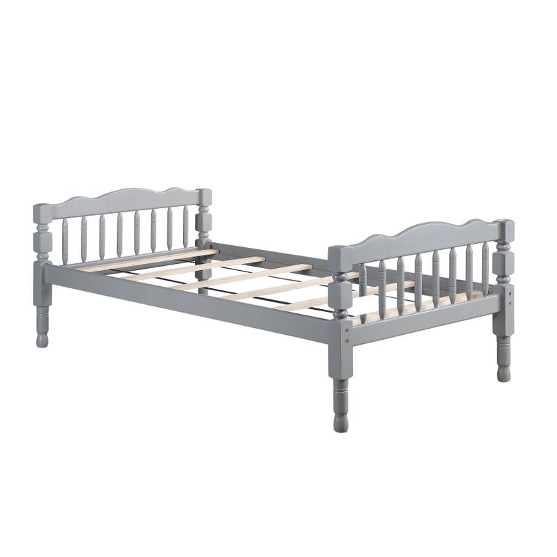 ACME Homestead Twin/Twin Bunk Bed, Gray Finish