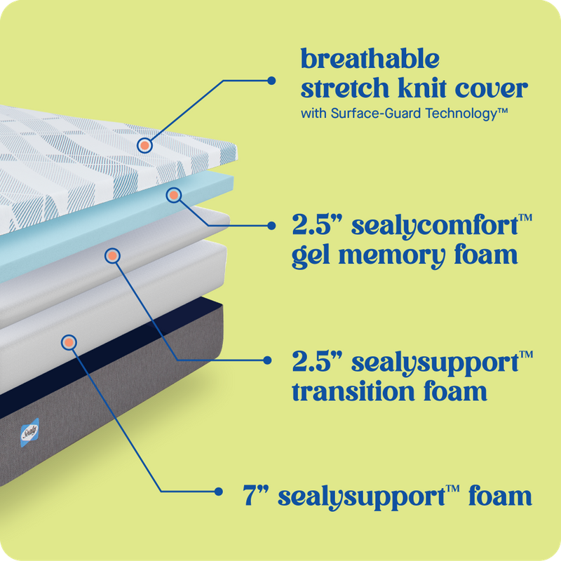 Sealy&reg; Dreamlife&trade; 12" Foam Mattress-in-a-Box, King