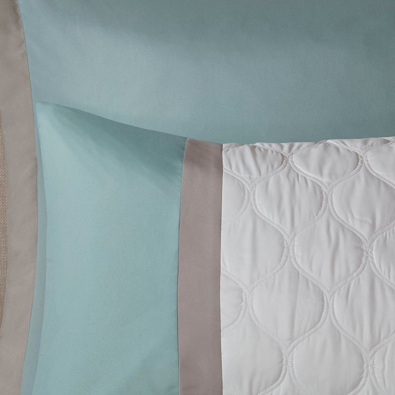 Seafoam Shawnee 8 Piece Comforter Set Cal King