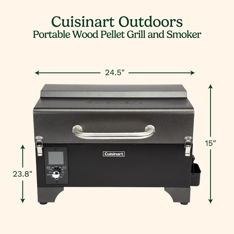 Cuisinart - Portable Wood Pellet Grill and Smoker - Black