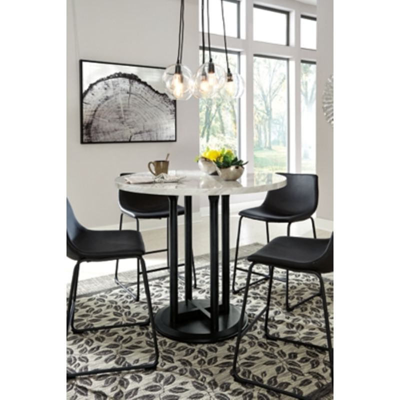 Two-tone Centiar Round Dining Room Counter Table