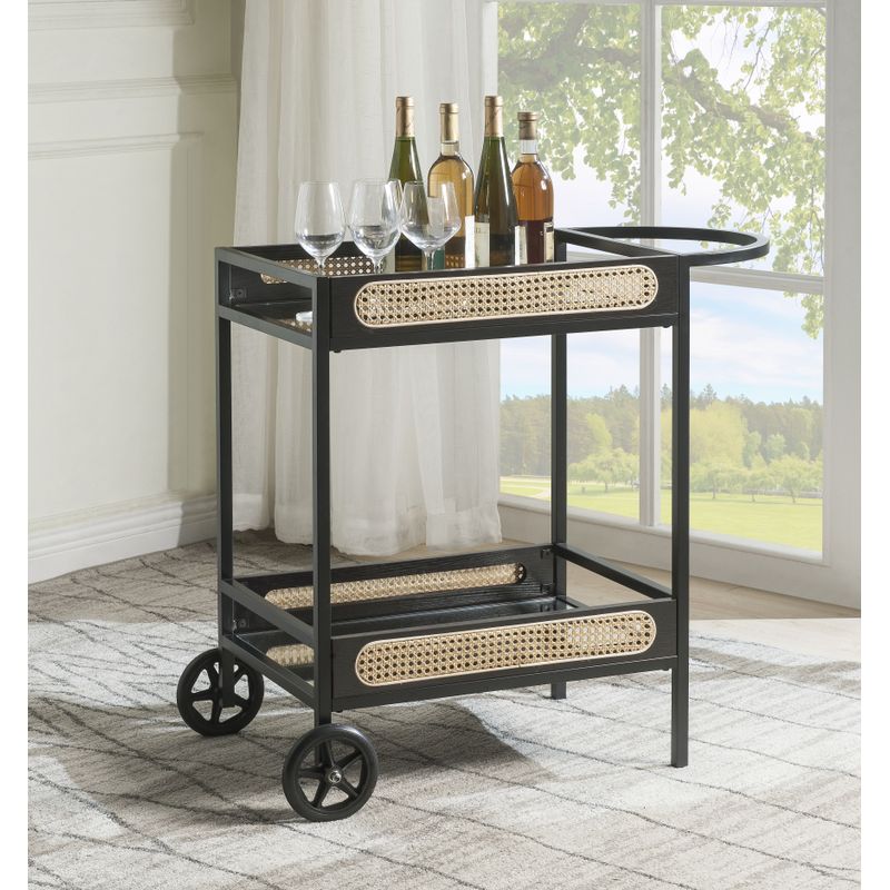 ACME Colson Serving Cart, Black Finish