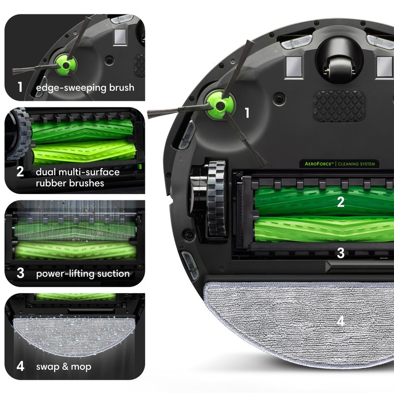 iRobot Roomba Combo i5 Robot Vacuum and Mop - Woven Neutral