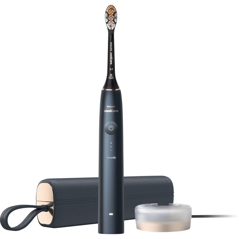 Philips Sonicare - 9900 Prestige Rechargeable Electric Toothbrush with SenseIQ - Midnight