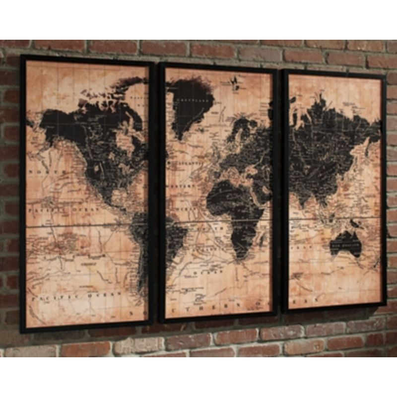 Tan/Black Pollyanna Wall Art Set (3/CN)