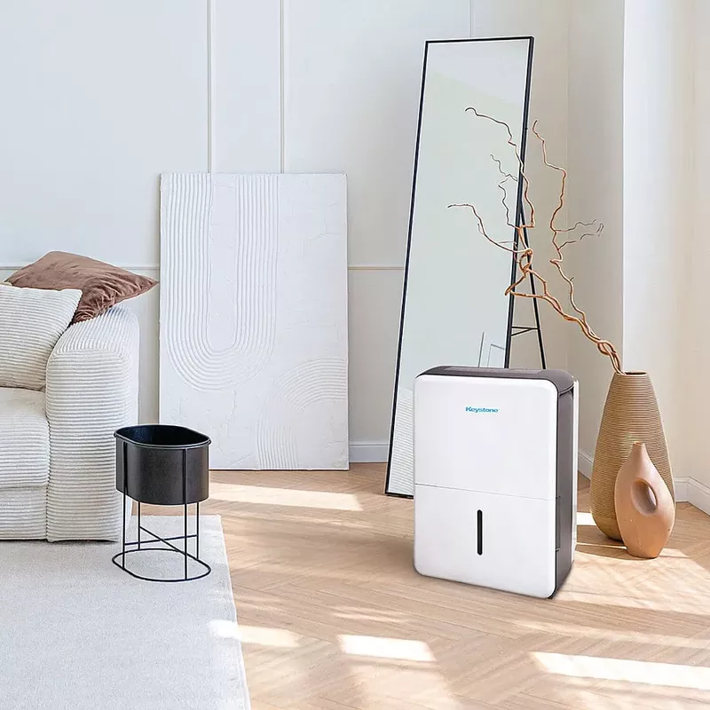 Keystone - 35-pint Dehumidifier - White