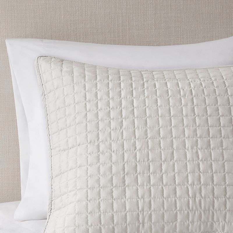 Grey Otto 3 Piece Reversible Quilt Set Full/Queen