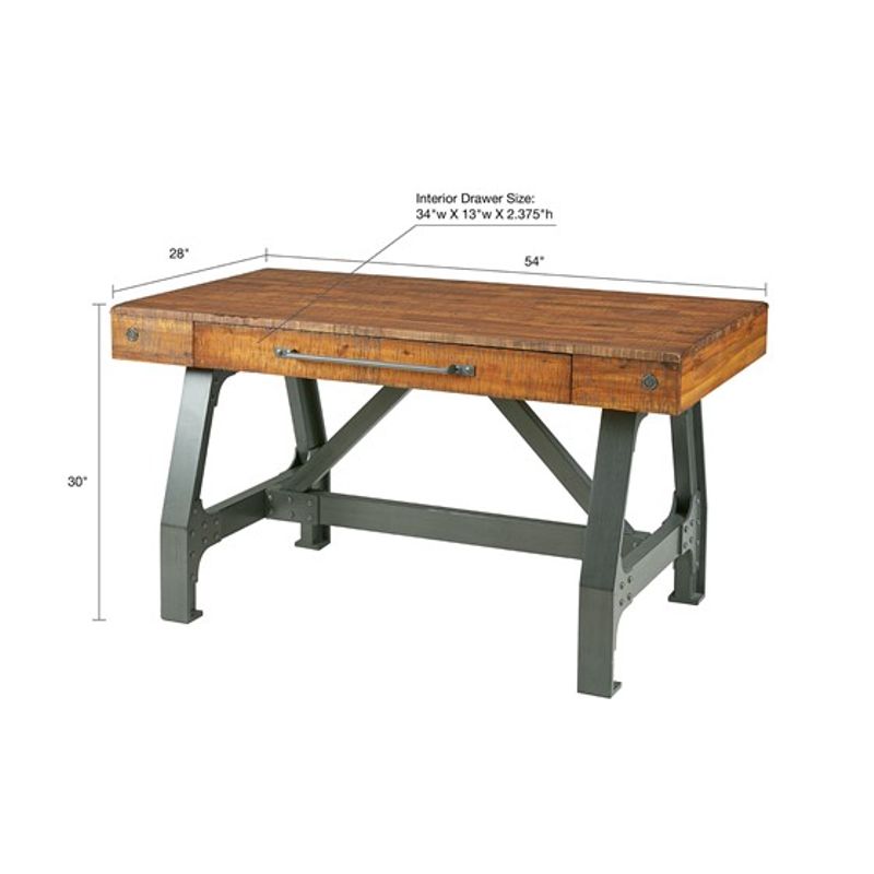 Amber, Graphite Lancaster Desk