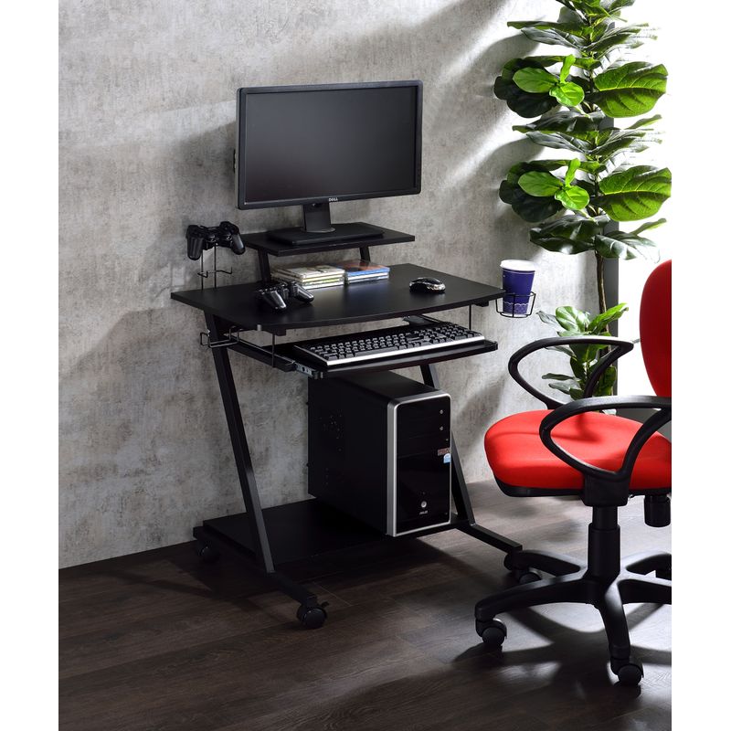 ACME Ordrees Gaming Desk, Black Finish