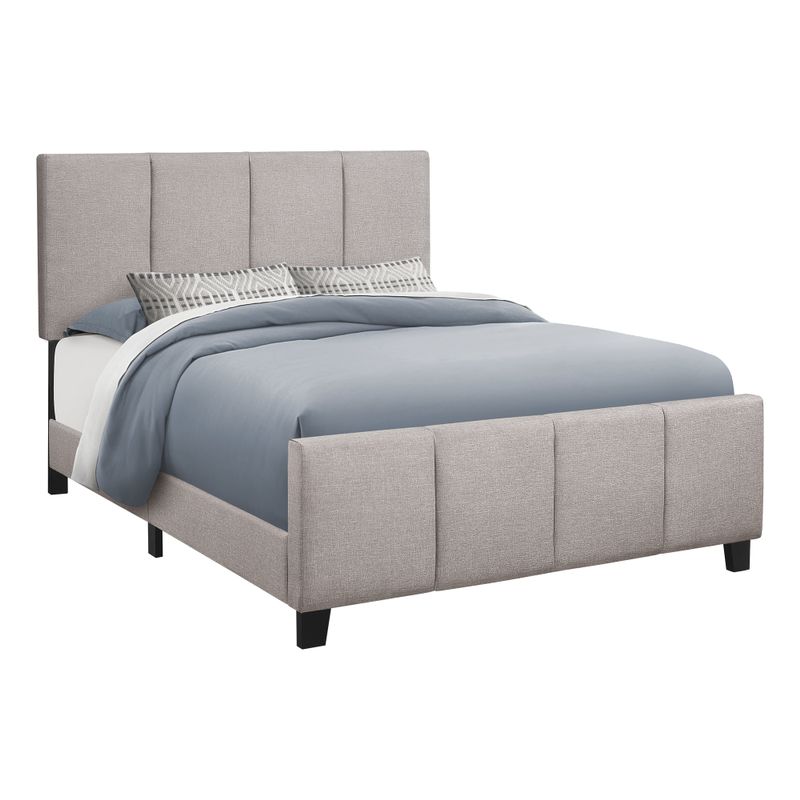 Bed - Queen Size / Grey Linen