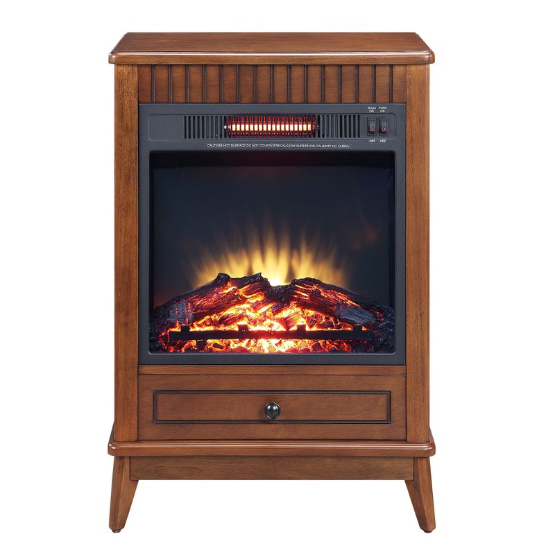 ACME Hamish Fireplace, Walnut Finish