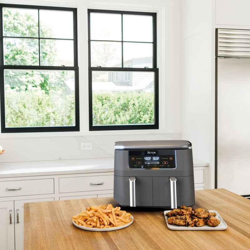 Ninja - Foodi 6-in-1 8qt Two Basket Air Fryer w/ DualZone Technology