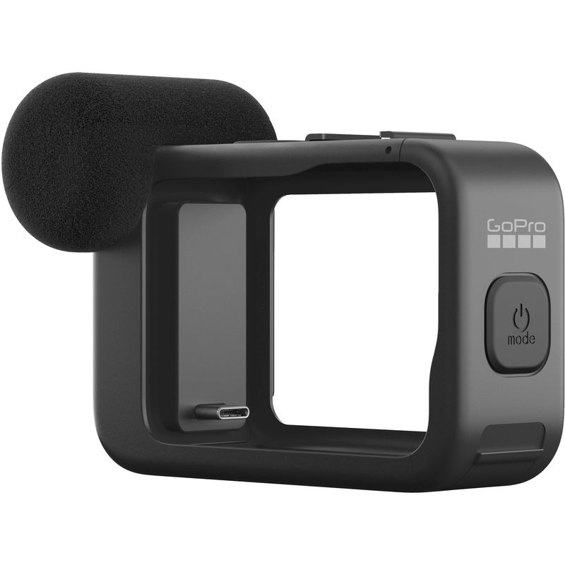 GoPro - Media Mod Compatible with HERO13 Black/HERO12 Black/HERO11 Black/HERO10 Black/HERO9 Black - Black