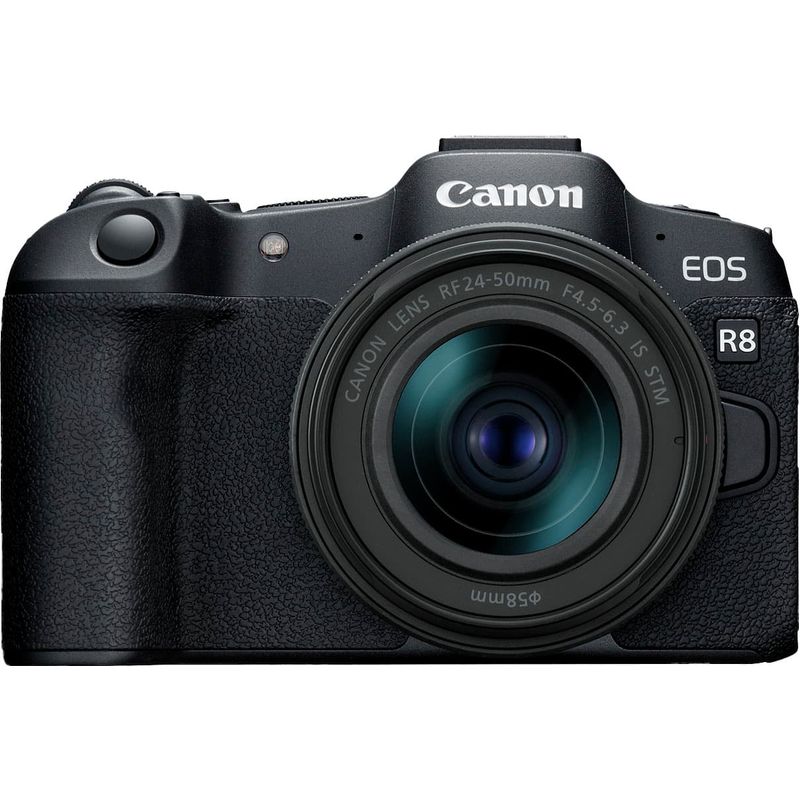 Canon - EOS R8 4K Video Mirrorless Camera with RF24-50mm f/4.5-6.3 IS STM Lens - Black