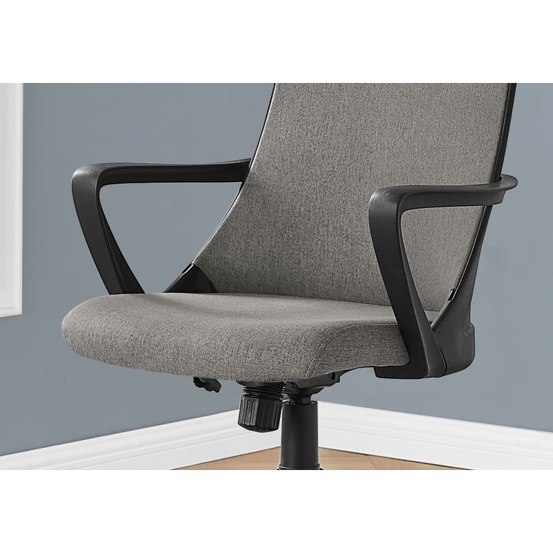 Office Chair/ Adjustable Height/ Swivel/ Ergonomic/ Armrests/ Computer Desk/ Work/ Metal/ Mesh/ Black/ Grey/ Contemporary/ Modern