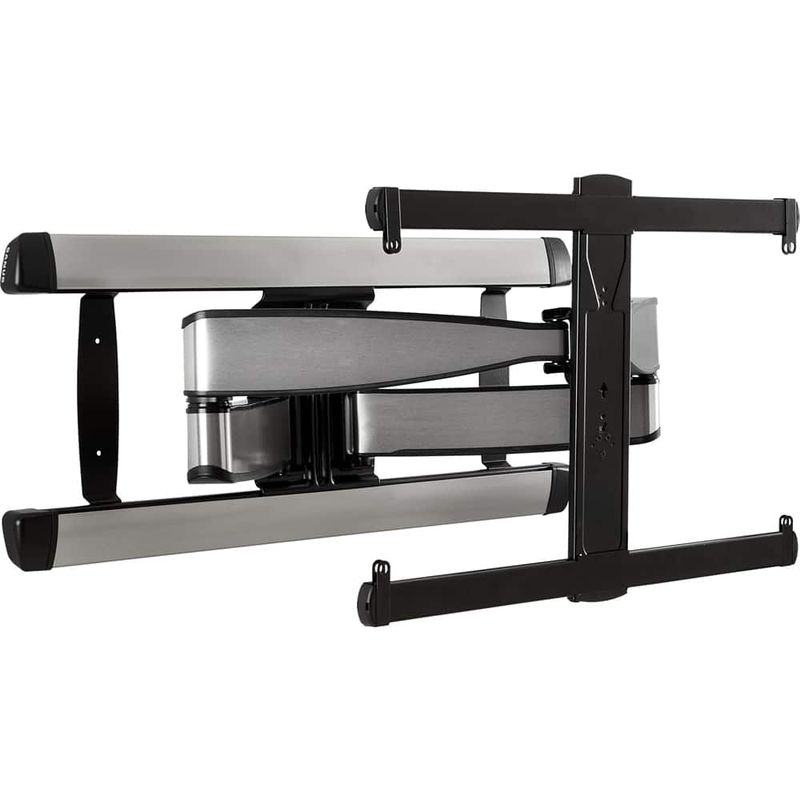 SANUS Elite - Advanced Full-Motion TV Wall Mount for Most 42-90 TVs up to 125 lbs - Tilts Swivels and Extends up to 28 From Wall - Silver Br