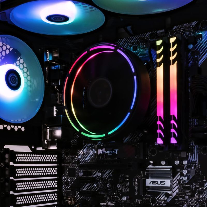 Periphio Castle Gaming PC Computer  AMD Ryzen 5 5600G  Radeon Vega 7 Graphics  1TB Solid State (SSD)  16GB DDR4 RAM  Windows 11  RGB Elite 4