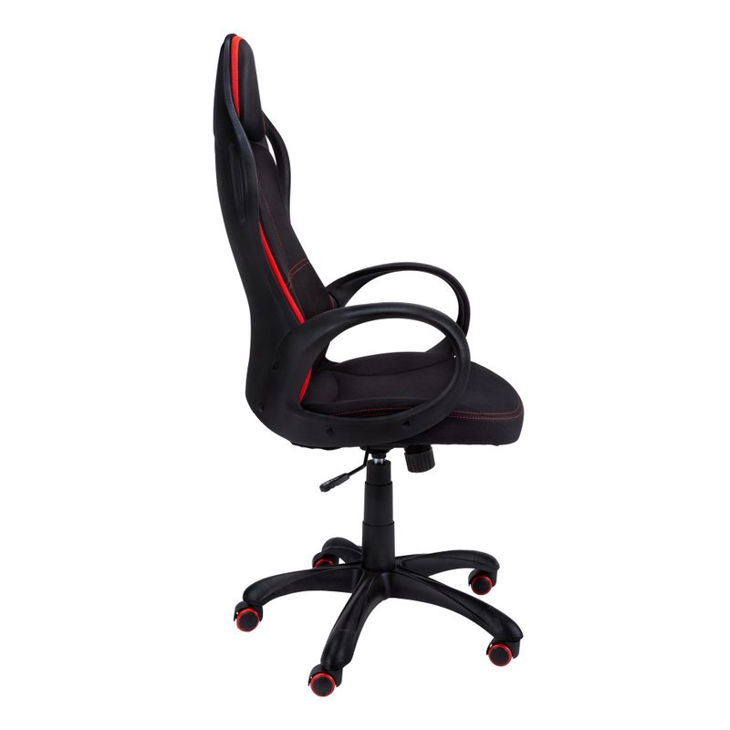 Office Chair/ Gaming/ Adjustable Height/ Swivel/ Ergonomic/ Armrests/ Computer Desk/ Work/ Metal/ Mesh/ Black/ Red/ Contemporary/ Modern