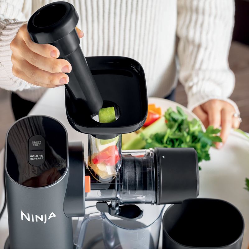 Ninja - NeverClog Cold Press Juicer - Charcoal