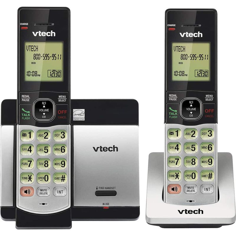 VTech - CS5119-2 DECT 6.0 Cordless Phone System - Gray/Black