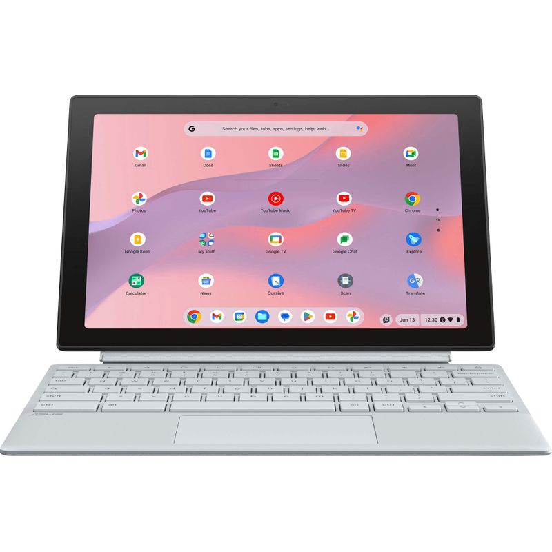 ASUS Chromebook Detachable CM3001 10.5" Laptop - MediaTek Kompanio 520 - 4GB Memory - 64GB eMMC - Fog Silver