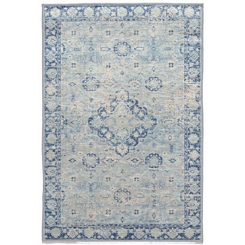 Herne Blue And Ivory 2.2X3.2 Area Rug