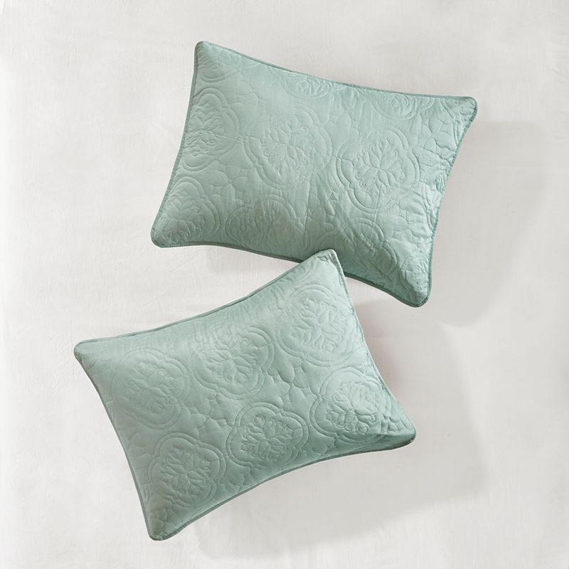 Seafoam Oakley 3 Piece Reversible Bedspread Set Full/Queen