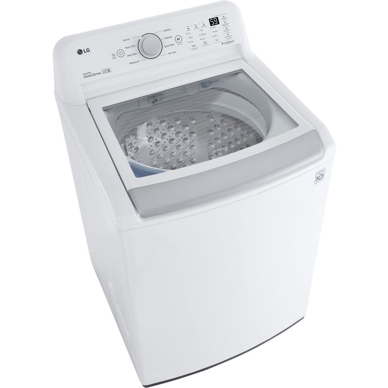 LG - 5.0 Cu. Ft. High-Efficiency Top Load Washer with 6Motion Technology - White