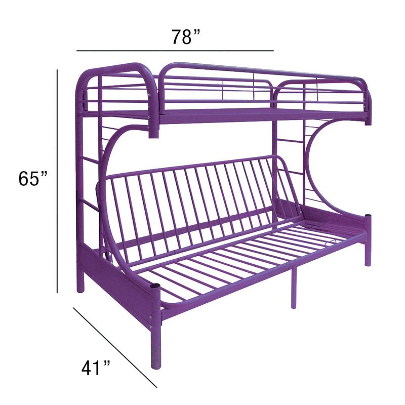ACME Eclipse Futon Bunk Bed (T/F), Purple