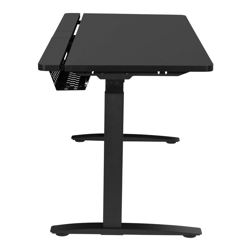 OSP Home Furnishings - Kilo55 Battlestation Gaming Electric Lift Desk - Gray