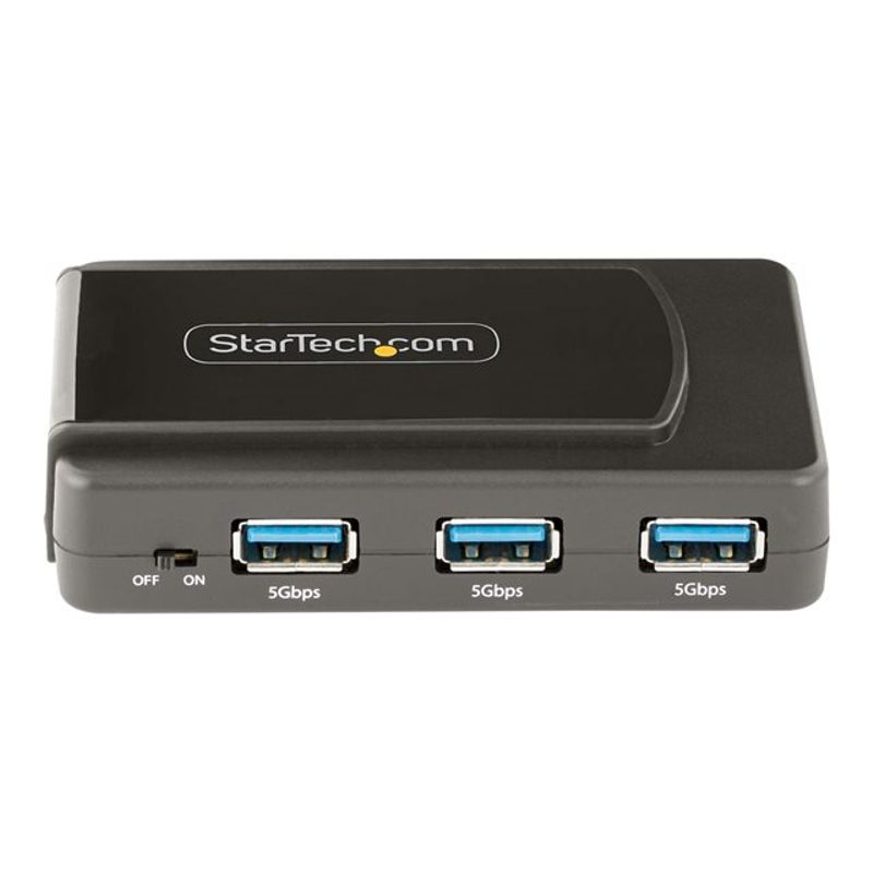 StarTech.com 7-Port USB Hub with On/Off Switch USB 3.0 5Gbps BC 1.2 USB-A to 7x USB-A Compact Self Powered USB-A Hub with 35W Power Supply D