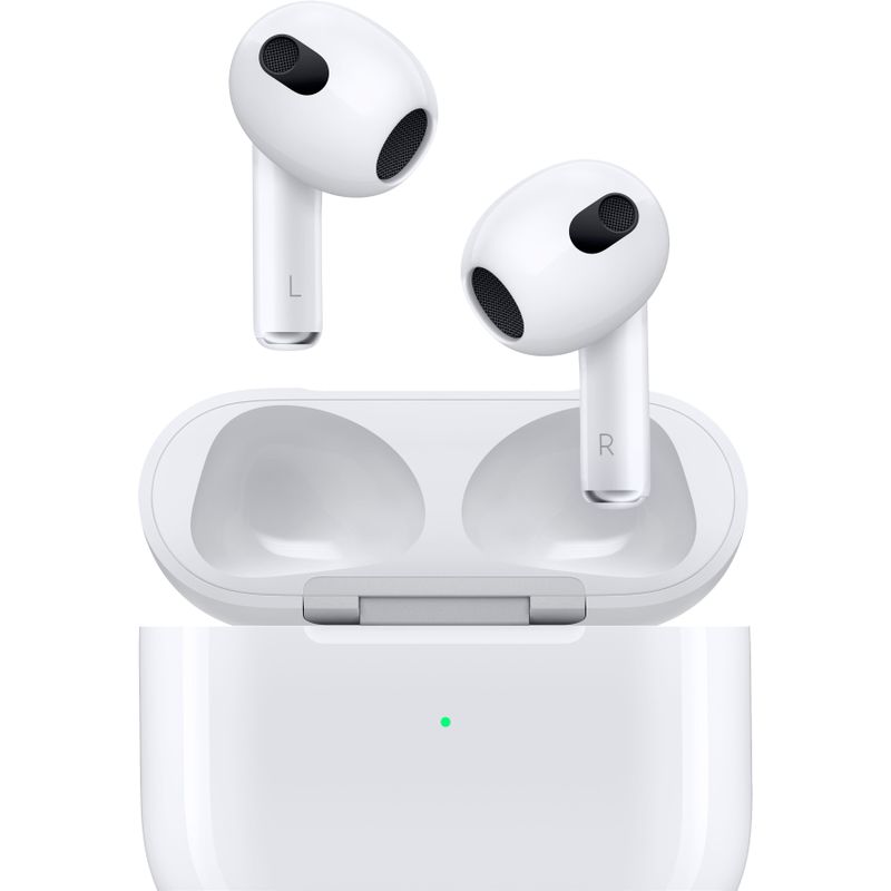 Apple AirPods (3rd generation) with Lightning Charging Case- Black Case Bundle