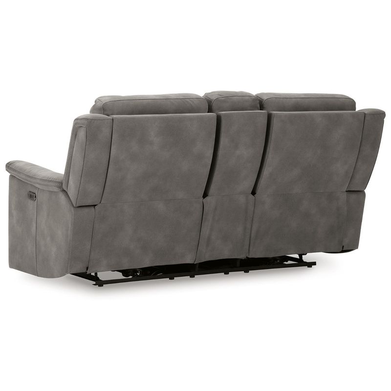 Next-Gen DuraPella Power Reclining Loveseat/Console/Adjustable Headrest