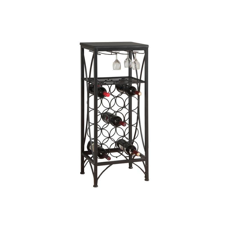 Home Bar/ Wine Rack/ Metal/ Black/ Black/ Transitional